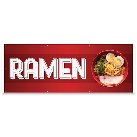 Signmission Ramen Banner Concession Stand Food Truck Single Sided B-96-30141
